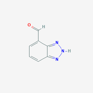 molecular formula C7H5N3O B139679 2H-benzotriazole-4-carbaldehyde CAS No. 125873-34-9