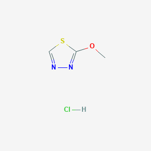 molecular formula C3H5ClN2OS B1396797 2-Methoxy-1,3,4-thiadiazole hydrochloride CAS No. 1332529-61-9
