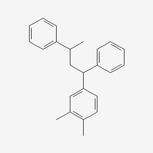 molecular formula C24H26 B13967988 4-(1,3-Diphenylbutyl)-o-xylene CAS No. 56525-86-1