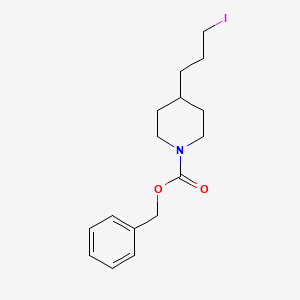 molecular formula C16H22INO2 B13968030 Benzyl 4-(3-iodopropyl)piperidine-1-carboxylate 