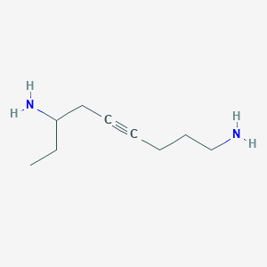 molecular formula C9H18N2 B13968035 Non-4-yne-1,7-diamine CAS No. 207980-97-0