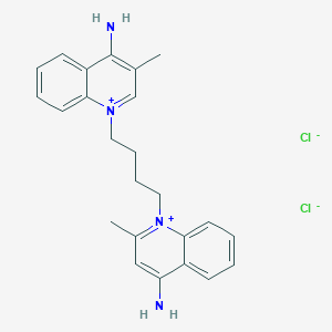 4-Amino-1-[4-(4-amino-3-methylquinolinium-1-yl)-butyl]-2-methylquinolinium dichloride
