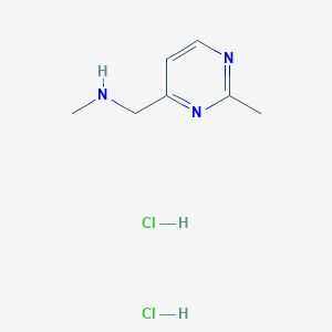 molecular formula C7H12ClN3 B1396810 N-Methyl-1-(2-methylpyrimidin-4-yl)methanaminedihydrochloride CAS No. 1332530-35-4