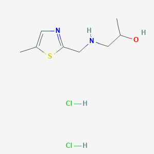 1-{[(5-Methyl-1,3-thiazol-2-yl)methyl]-amino}propan-2-ol dihydrochloride