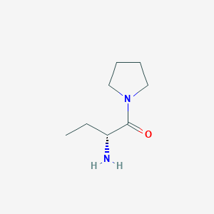 molecular formula C8H16N2O B1396826 (R)-2-amino-1-(pyrrolidin-1-yl)butan-1-one CAS No. 1258066-46-4