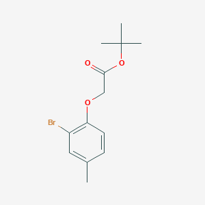 molecular formula C13H17BrO3 B1396827 Tert-butyl 2-(2-bromo-4-methylphenoxy)acetate CAS No. 1240286-85-4