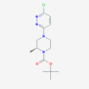 molecular formula C14H21ClN4O2 B1396830 (R)-tert-butyl 4-(6-chloropyridazin-3-yl)-2-methylpiperazine-1-carboxylate CAS No. 1169698-51-4