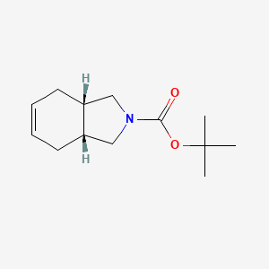 molecular formula C13H21NO2 B1396834 cis-tert-Butyl 3a,4,7,7a-tetrahydro-1H-isoindole-2(3H)-carboxylate CAS No. 474925-37-6