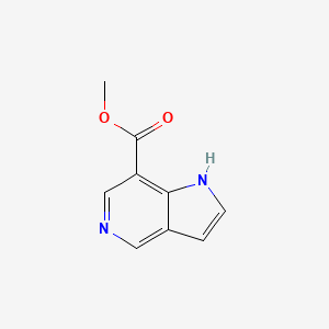 molecular formula C9H8N2O2 B1396838 Methyl 1H-pyrrolo[3,2-C]pyridine-7-carboxylate CAS No. 1196047-26-3