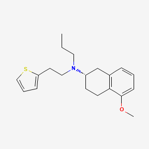 molecular formula C20H27NOS B1396839 (S)-5-Methoxy-N-propyl-N-(2-(thiophen-2-yl)ethyl)-1,2,3,4-tetrahydronaphthalen-2-amine CAS No. 1148154-91-9
