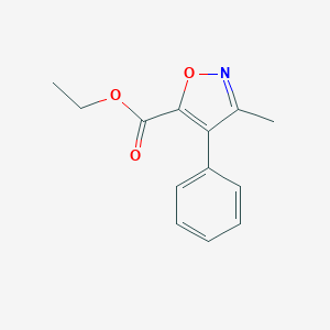 molecular formula C13H13NO3 B139684 Ethyl 3-methyl-4-phenylisoxazole-5-carboxylate CAS No. 153915-56-1