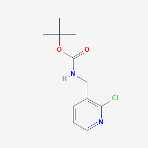 molecular formula C11H15ClN2O2 B1396840 3-(Boc-aminomethyl)-2-chloropyridine CAS No. 1214729-89-1