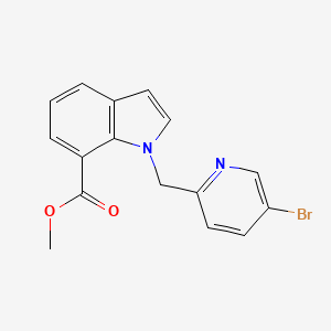 molecular formula C16H13BrN2O2 B13968414 Methyl 1-((5-bromopyridin-2-YL)methyl)-1H-indole-7-carboxylate 