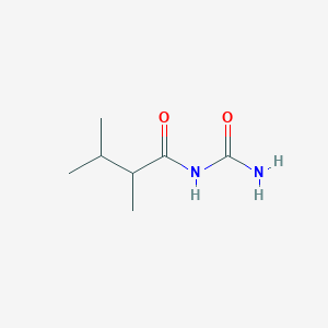 molecular formula C7H14N2O2 B13968499 n-Carbamoyl-2,3-dimethylbutanamide CAS No. 58850-91-2