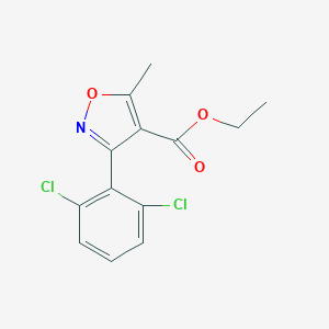 molecular formula C13H11Cl2NO3 B139685 Ethyl 3-(2,6-dichlorophenyl)-5-methylisoxazole-4-carboxylate CAS No. 24248-21-3