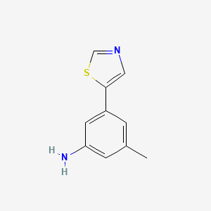 molecular formula C10H10N2S B1396852 3-Methyl-5-(1,3-thiazol-5-yl)aniline CAS No. 1312535-19-5