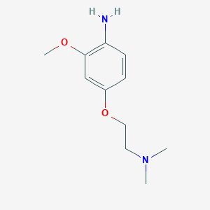 molecular formula C11H18N2O2 B1396855 4-[2-(dimethylamino)ethoxy]-2-methoxyaniline CAS No. 927672-74-0