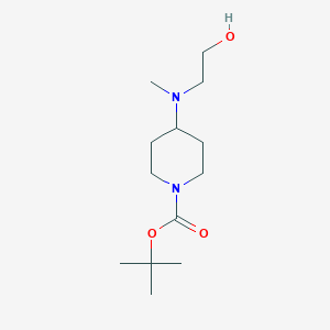 molecular formula C13H26N2O3 B1396856 Tert-butyl 4-((2-hydroxyethyl)(methyl)amino)piperidine-1-carboxylate CAS No. 864655-25-4
