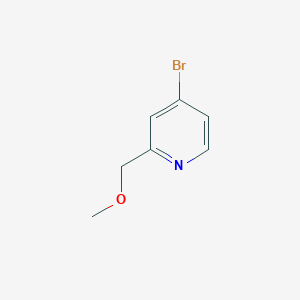 molecular formula C7H8BrNO B1396859 4-Bromo-2-(methoxymethyl)pyridine CAS No. 864412-04-4