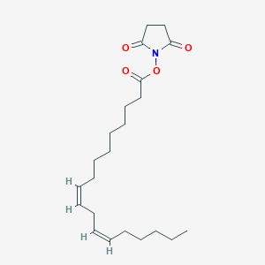 molecular formula C22H35NO4 B1396863 2,5-Pyrrolidinedione, 1-[[(9Z,12Z)-1-oxo-9,12-octadecadienyl]oxy]- CAS No. 69888-88-6