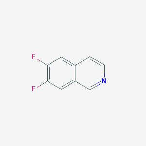 molecular formula C9H5F2N B1396868 6,7-Difluoroisoquinoline CAS No. 1202006-80-1