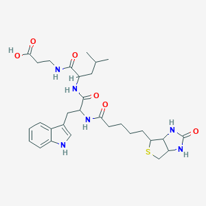 Biotinyl-tryptophyl-leucyl-beta-alanine