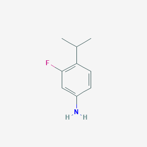 molecular formula C9H12FN B1396870 3-Fluoro-4-(propan-2-yl)aniline CAS No. 1369809-48-2