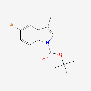 molecular formula C14H16BrNO2 B13968741 Tert-butyl 5-bromo-3-methyl-1h-indole-1-carboxylate 