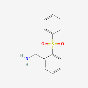 molecular formula C13H13NO2S B1396875 (2-(苯磺酰基)苯基)甲胺 CAS No. 765212-81-5