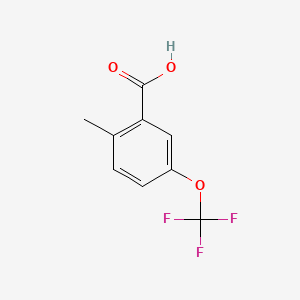 molecular formula C9H7F3O3 B1396876 2-Methyl-5-(trifluoromethoxy)benzoic acid CAS No. 195622-41-4
