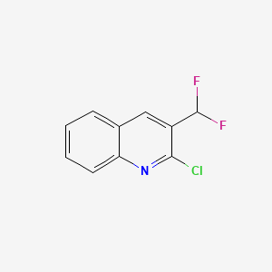 molecular formula C10H6ClF2N B1396877 2-Chloro-3-(difluoromethyl)quinoline CAS No. 1215321-14-4