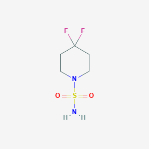molecular formula C5H10F2N2O2S B1396878 4,4-Difluoropiperidine-1-sulfonamide CAS No. 1015170-98-5