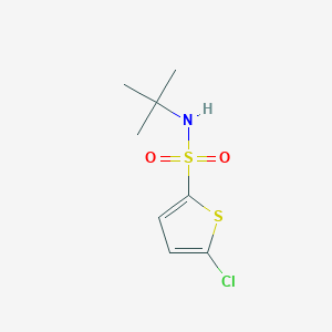 molecular formula C8H12ClNO2S2 B139688 5-Chlorothiophene-2-sulfonic acid tert-butylamide CAS No. 155731-14-9