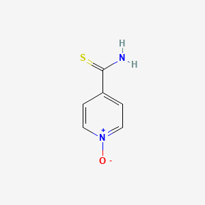 molecular formula C6H6N2OS B13968820 Isonicotinamide, thio-, 1-oxide CAS No. 63919-16-4