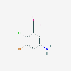 3-Bromo-4-chloro-5-(trifluoromethyl)aniline