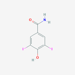 molecular formula C7H5I2NO2 B139689 4-Hydroxy-3,5-diiodobenzamide CAS No. 2315-78-8