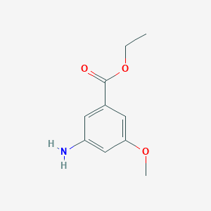 molecular formula C10H13NO3 B1396890 Ethyl 3-amino-5-methoxybenzoate CAS No. 915403-19-9