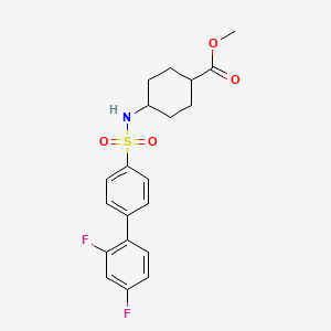 Methyl 4-(2',4'-difluorobiphenyl-4-ylsulfonamido)trans-cyclohexanecarboxylate