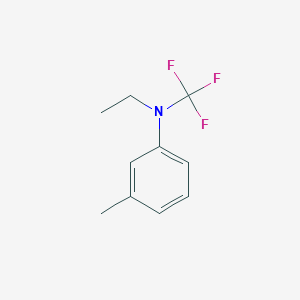 molecular formula C10H12F3N B13968923 N-ethyl-3-methyl-N-(trifluoromethyl)aniline 