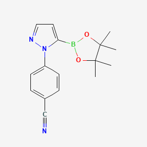 4-(5-(4,4,5,5-Tetramethyl-1,3,2-dioxaborolan-2-yl)-1H-pyrazol-1-yl)benzonitrile