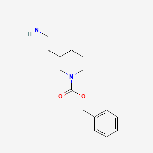 molecular formula C16H24N2O2 B13968971 Benzyl 3-(2-(methylamino)ethyl)piperidine-1-carboxylate 