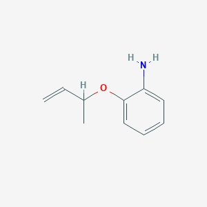 molecular formula C10H13NO B13968999 2-(3-Buten-2-yloxy)aniline CAS No. 468084-46-0