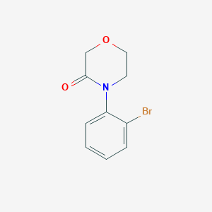 molecular formula C10H10BrNO2 B13969002 4-(2-Bromophenyl)morpholin-3-one 