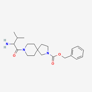 molecular formula C21H31N3O3 B13969010 Benzyl 8-(2-amino-3-methylbutanoyl)-2,8-diazaspiro[4.5]decane-2-carboxylate 
