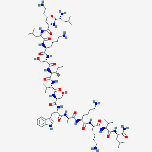 molecular formula C78H138N20O16 B139691 Mastoparan B CAS No. 137354-65-5