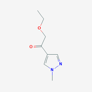 molecular formula C8H12N2O2 B1396918 2-Ethoxy-1-(1-methyl-pyrazol-4-yl)-ethanone CAS No. 1104291-93-1