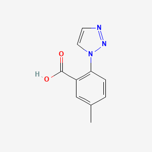 molecular formula C10H9N3O2 B1396922 5-甲基-2-(1H-1,2,3-三唑-1-基)苯甲酸 CAS No. 1149352-55-5