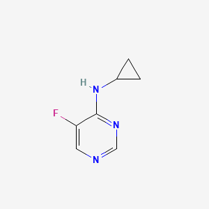 molecular formula C7H8FN3 B13969230 N-cyclopropyl-5-fluoropyrimidin-4-amine 
