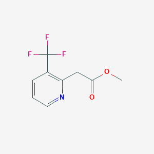 molecular formula C9H8F3NO2 B13969238 Methyl 3-(Trifluoromethyl)pyridine-2-acetate 