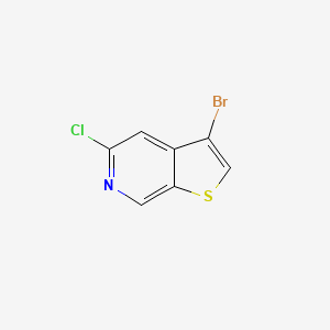 molecular formula C7H3BrClNS B1396924 3-Bromo-5-chlorothieno[2,3-c]pyridine CAS No. 1326715-11-0